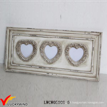 Wall Wood Love Heart Multi-ouverture Cadres photo Shabby Chic